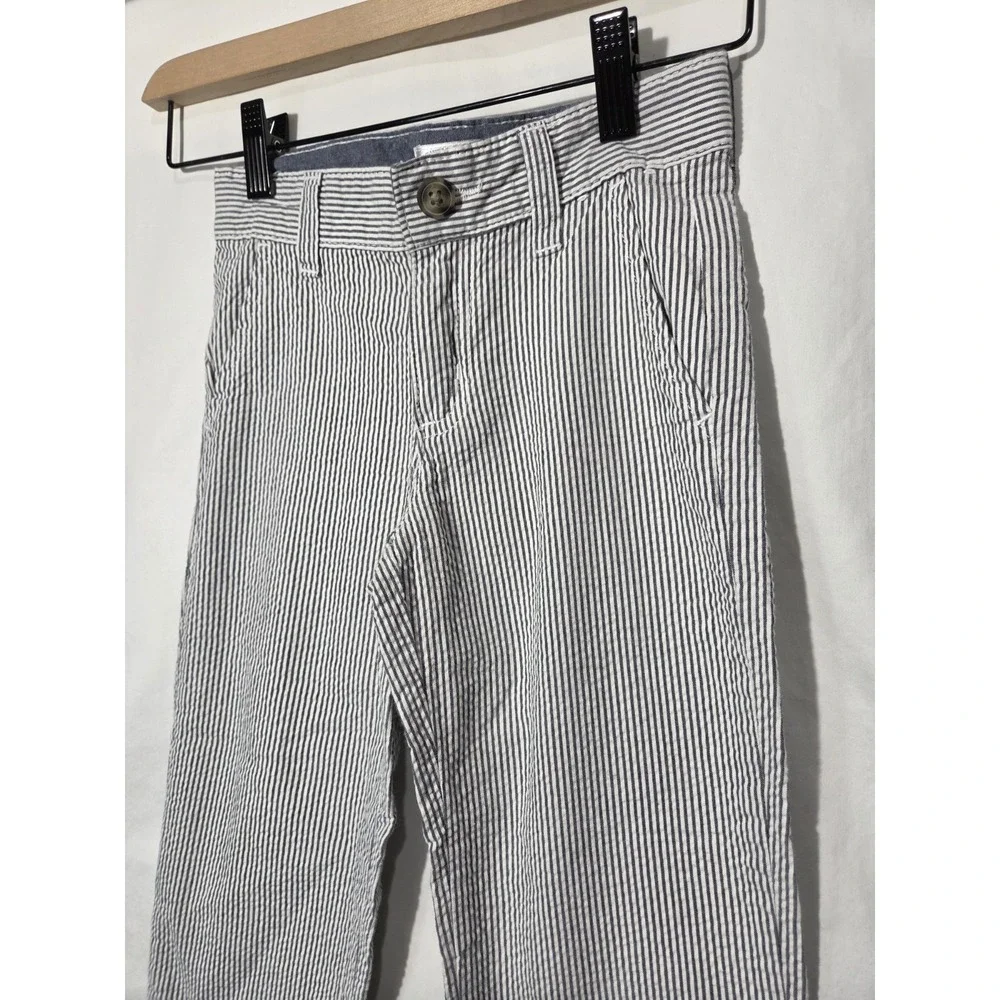Gymboree Dressed Up Seersucker Pants Boys Size 5 Spring Easter Adjustable Waist‎